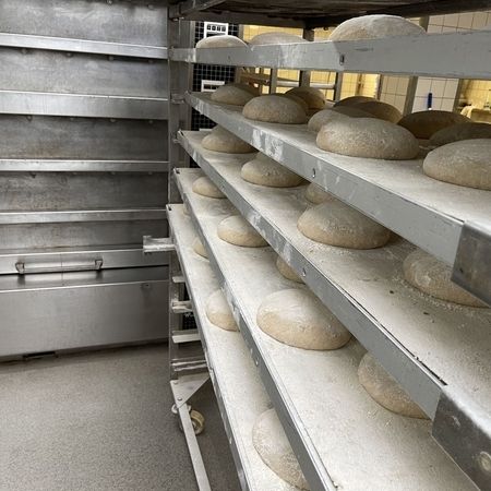 Geformte Teiglinge ruhen