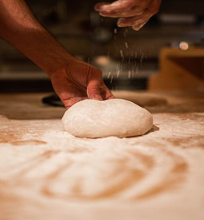 Teigling wird geformt